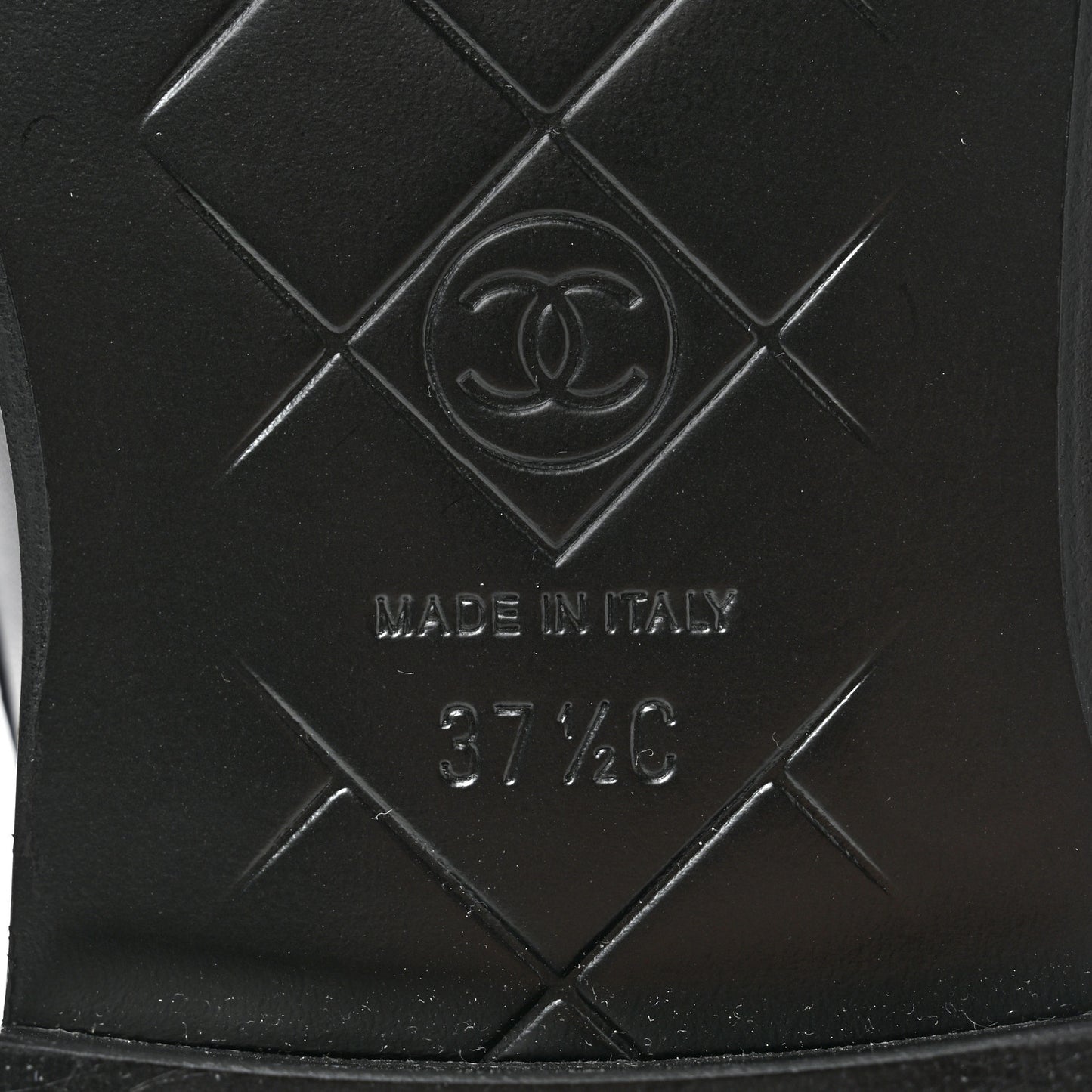 Lambskin Quilted CC Turnlock Loafers 37.5 Black