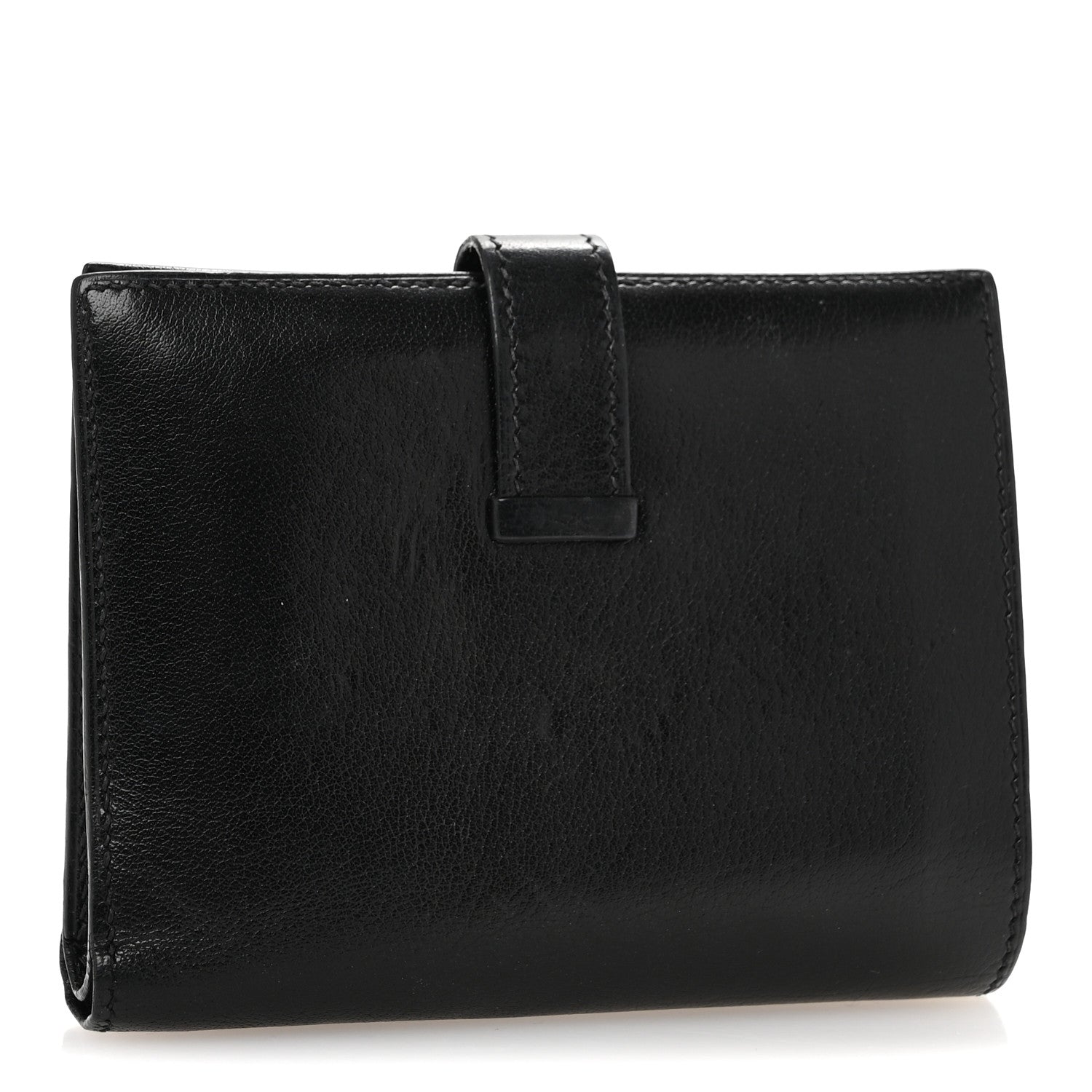 Hermes Evergrain Bearn Compact Wallet Black 3 of 12