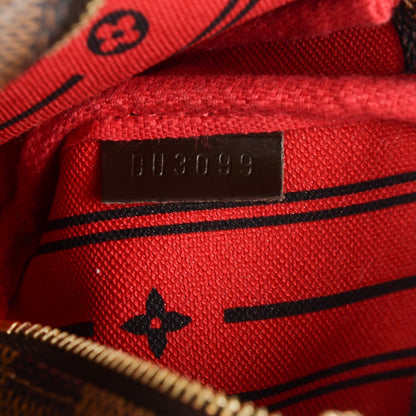 Louis Vuitton Damier Ebene Complice Trunks and Bags Mini Pochette Accessories Red 6 of 7