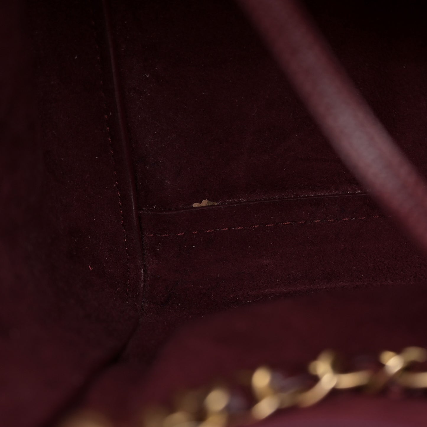 Caviar Small Studded Deauville Tote Burgundy