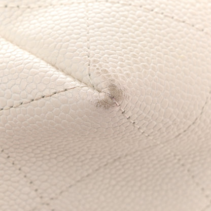 Chanel Caviar Quilted City Walk Hobo White 7 of 14
