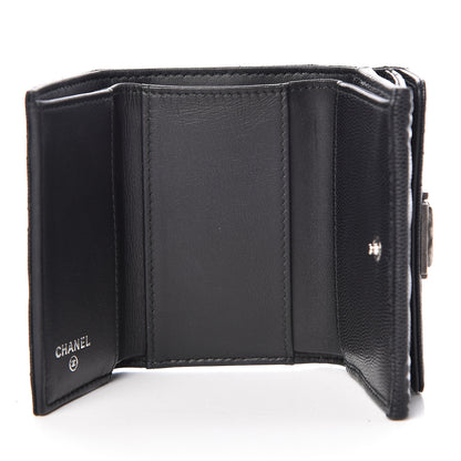 Chanel Caviar Quilted Small Boy Flap Wallet Black 6 of 12