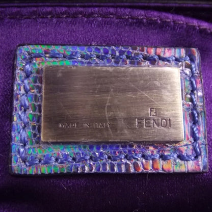 Fendi Snakeskin Sequin Mini B Bag 6 of 8