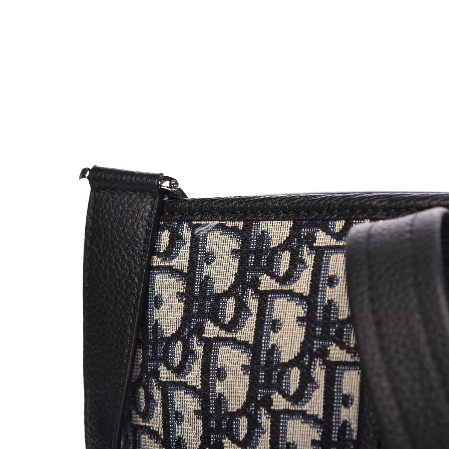 Christian Dior HOMME Oblique Grained Calfskin Tote Blue 8 of 12