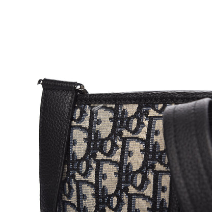 Christian Dior HOMME Oblique Grained Calfskin Tote Blue 8 of 12