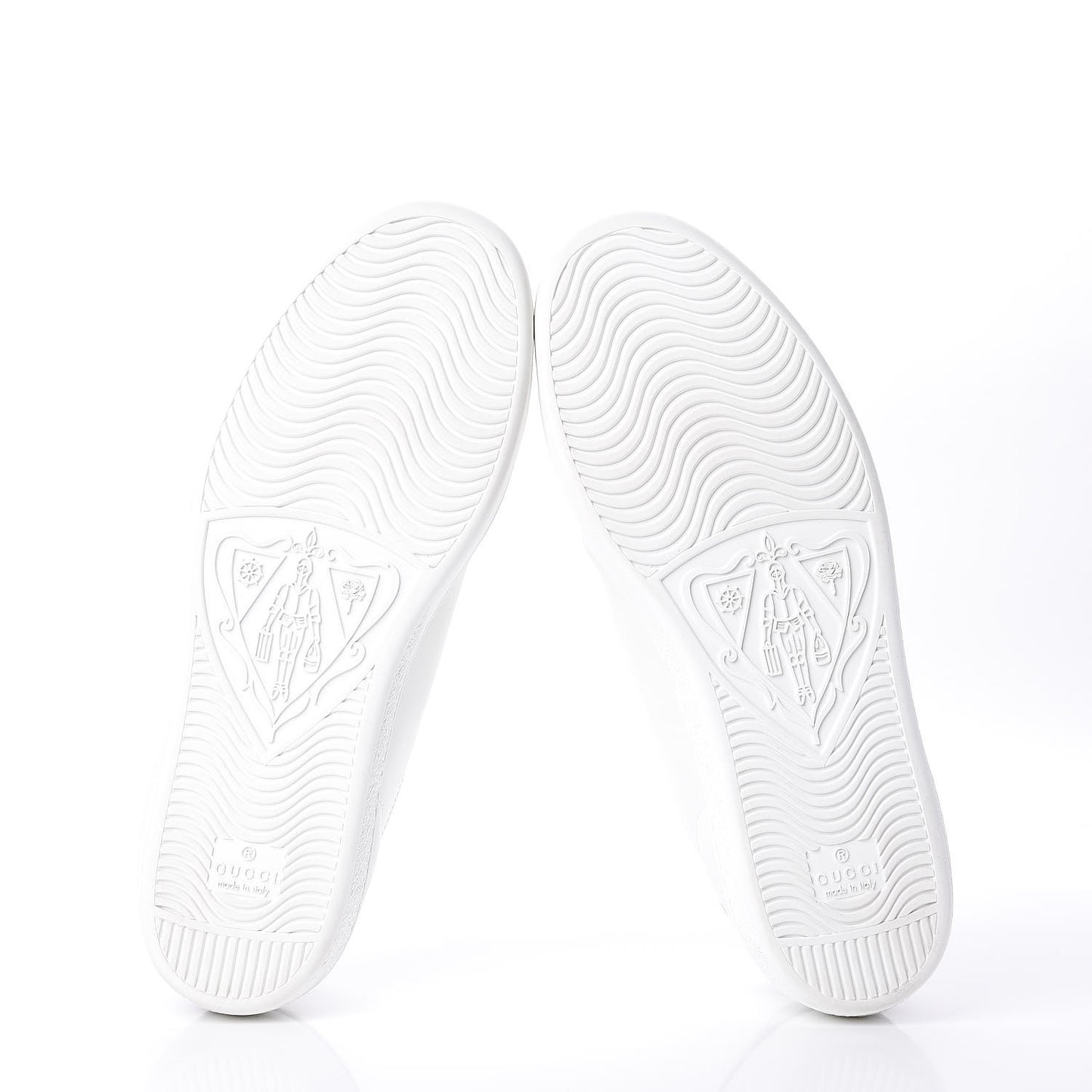 Calfskin Interlocking G Perforated Womens Ace Sneakers 38.5 White Grey Sky