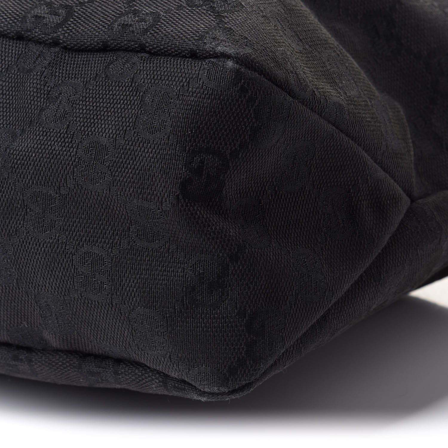 Gucci Monogram Medium Horsebit Chain Hobo Black 8 of 12