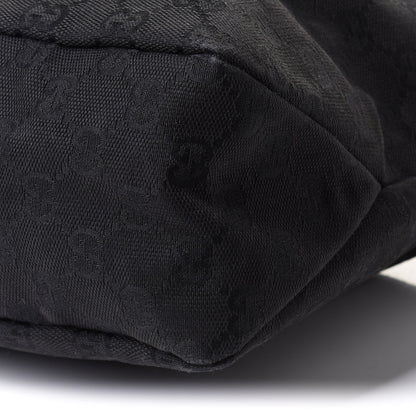 Gucci Monogram Medium Horsebit Chain Hobo Black 8 of 12