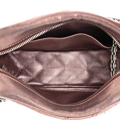 Chanel Metallic Aged Calfskin Quilted Small Reissue Camera Case Rose Fonce 4 of 10