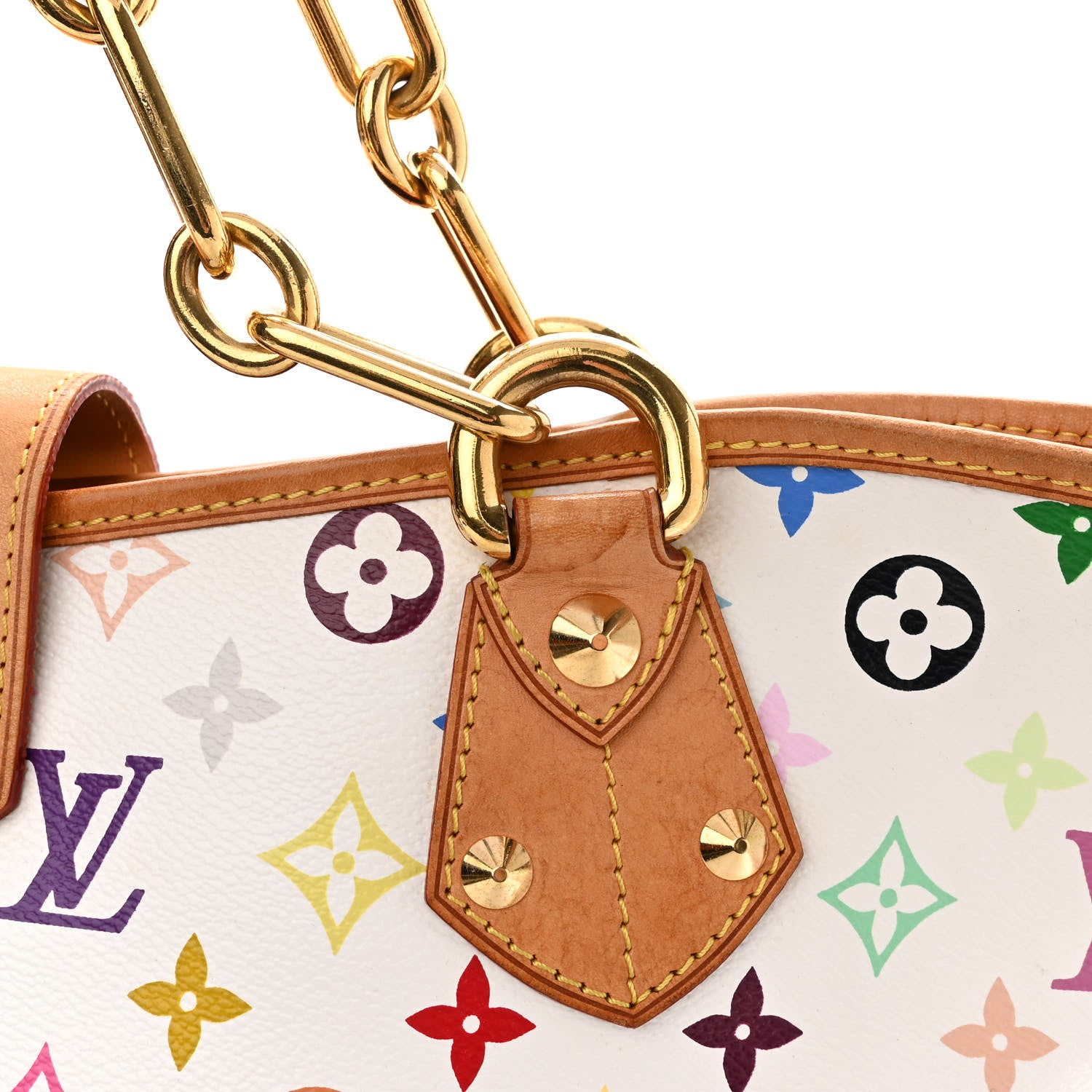 Louis Vuitton Monogram Multicolor Annie MM White 12 of 13