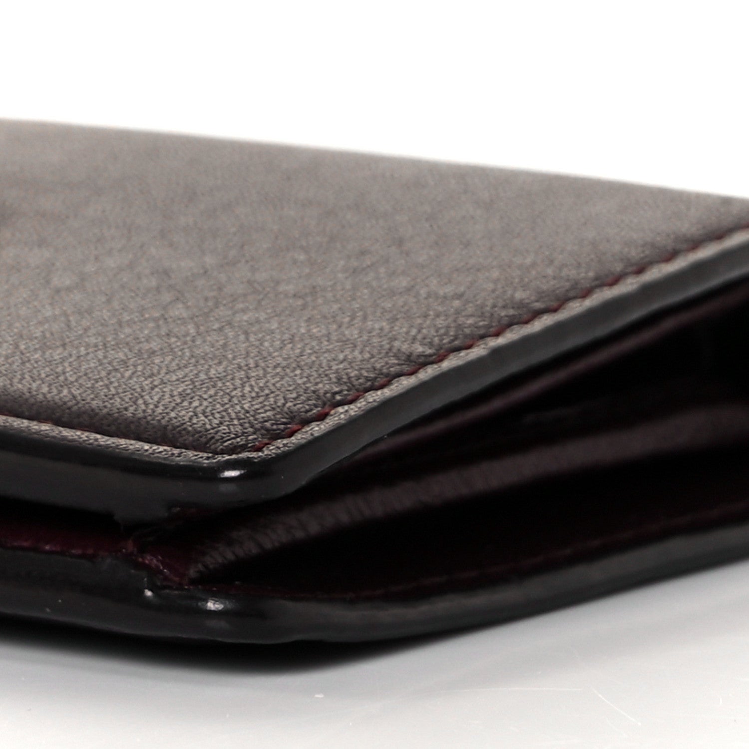 Jimmy Choo Calfskin Hanne Wallet Burgundy 8 of 8