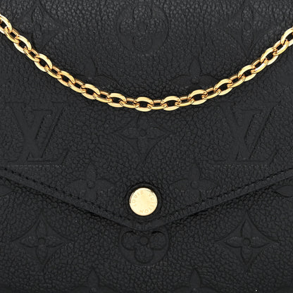 Louis Vuitton Empreinte Pochette Felicie Chain Wallet Black 10 of 13