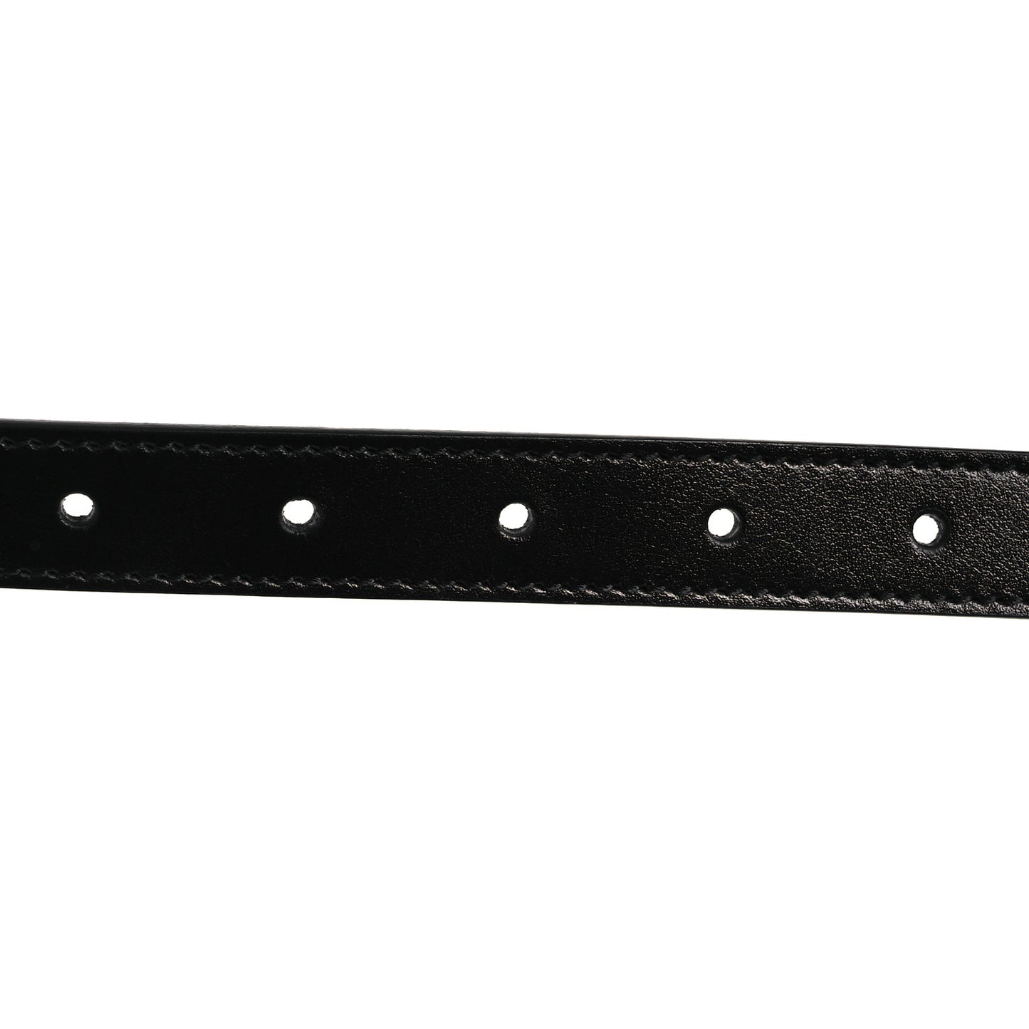 Plutone Calfskin Palladium Double G 20mm Belt 95 38 Black