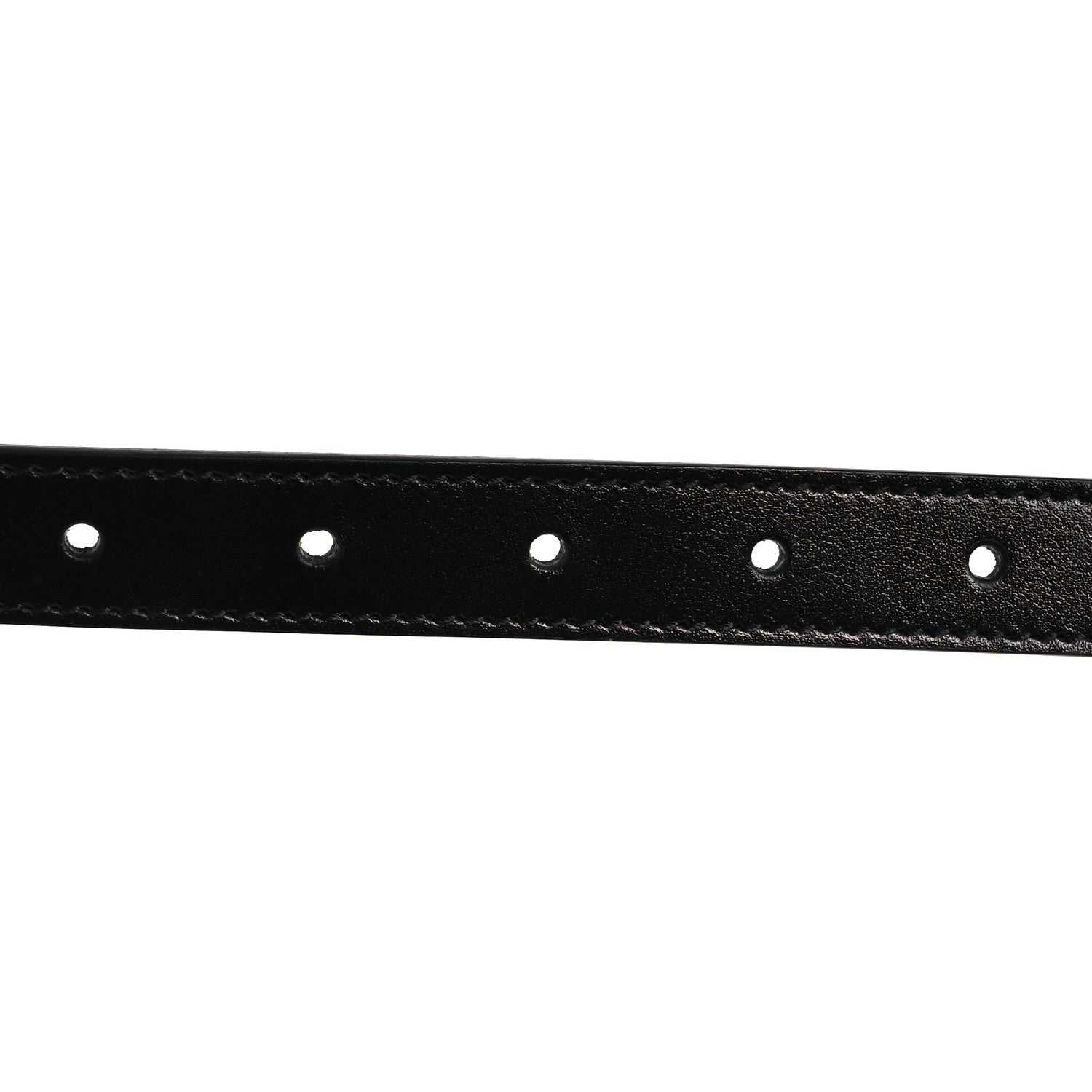 Gucci Plutone Calfskin Palladium Double G 20mm Belt 95 38 Black 3 of 6