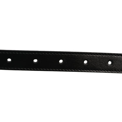 Gucci Plutone Calfskin Palladium Double G 20mm Belt 95 38 Black 3 of 6