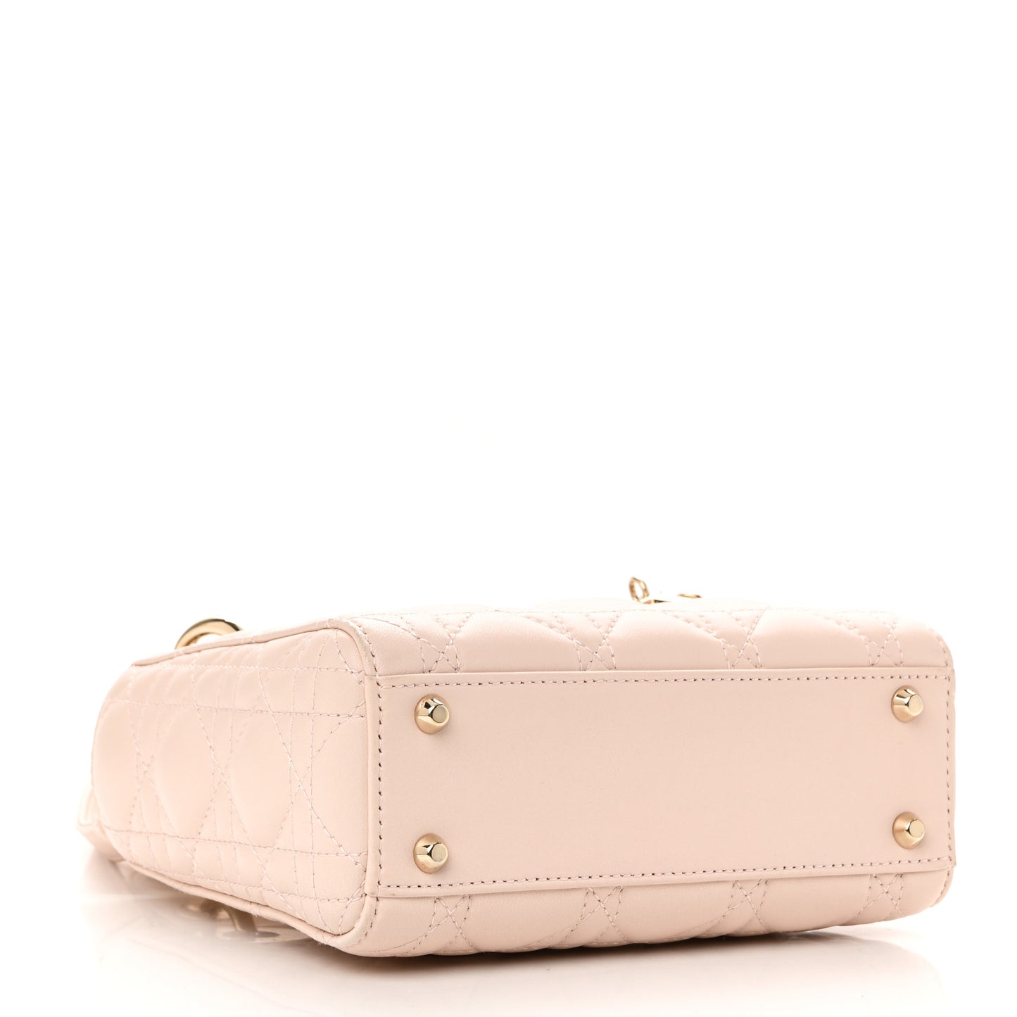 Lambskin Cannage Mini Lady Dior Aesthetic Beige