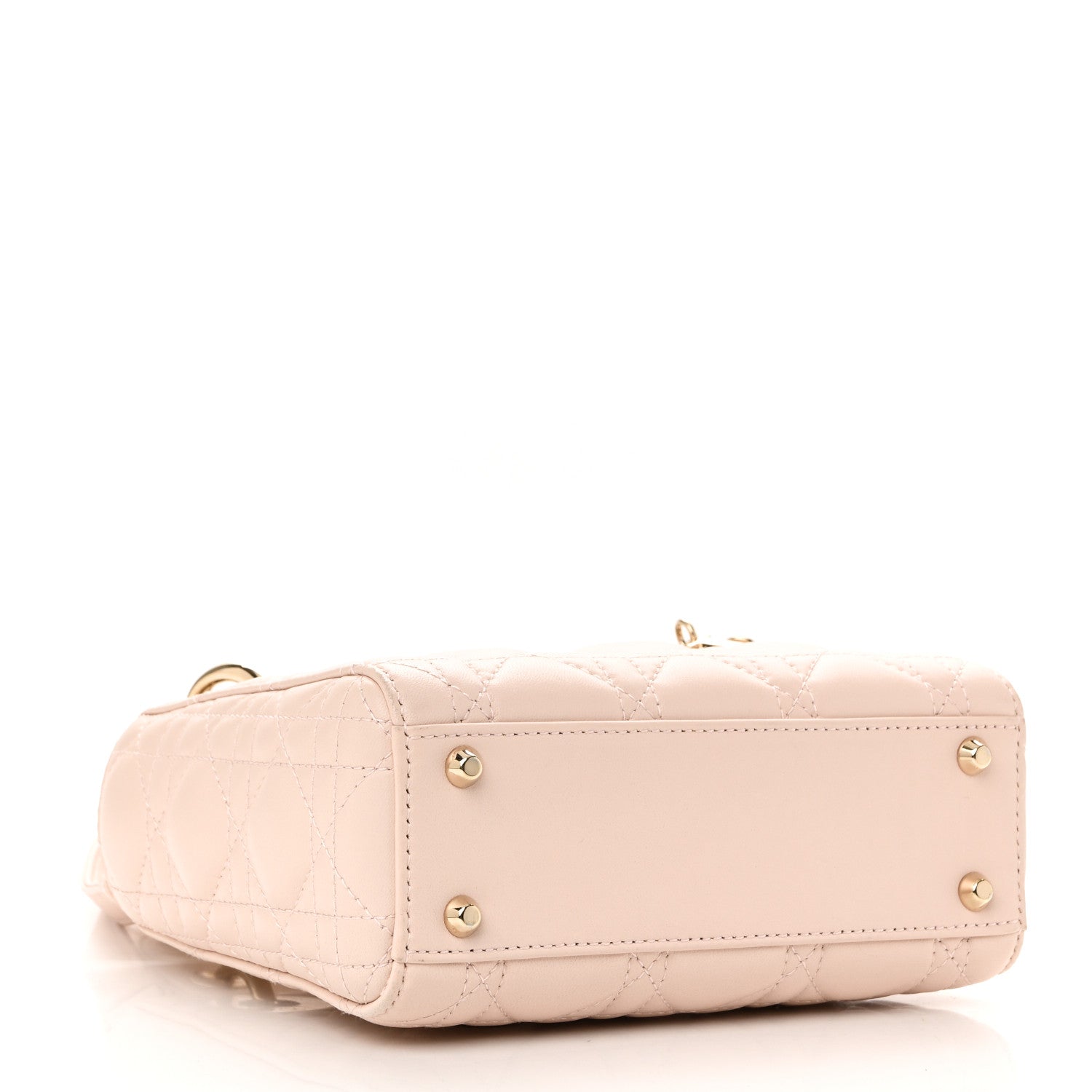 Christian Dior Lambskin Cannage Mini Lady Dior Aesthetic Beige 4 of 11