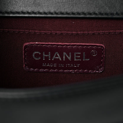 Chanel Calfskin Chevron Quilted Small Boy Flap Black 6 of 13