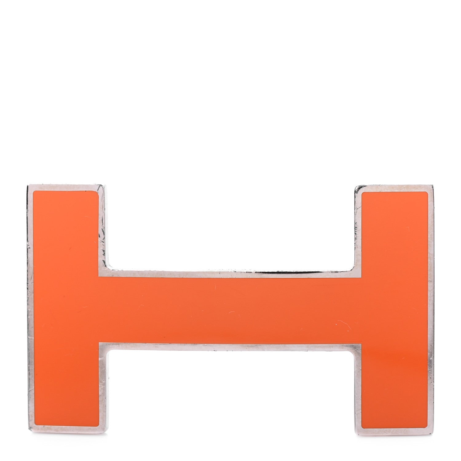 Hermes Enamel Quizz H Belt Buckle Orange 1 of 3