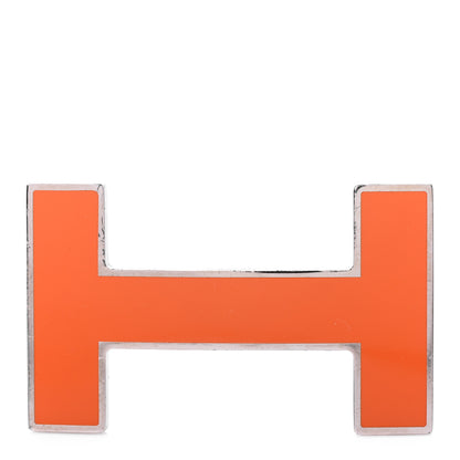 Hermes Enamel Quizz H Belt Buckle Orange 1 of 3