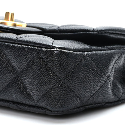 Chanel Caviar Quilted Mini Sweetheart Rectangular Flap Black 8 of 9