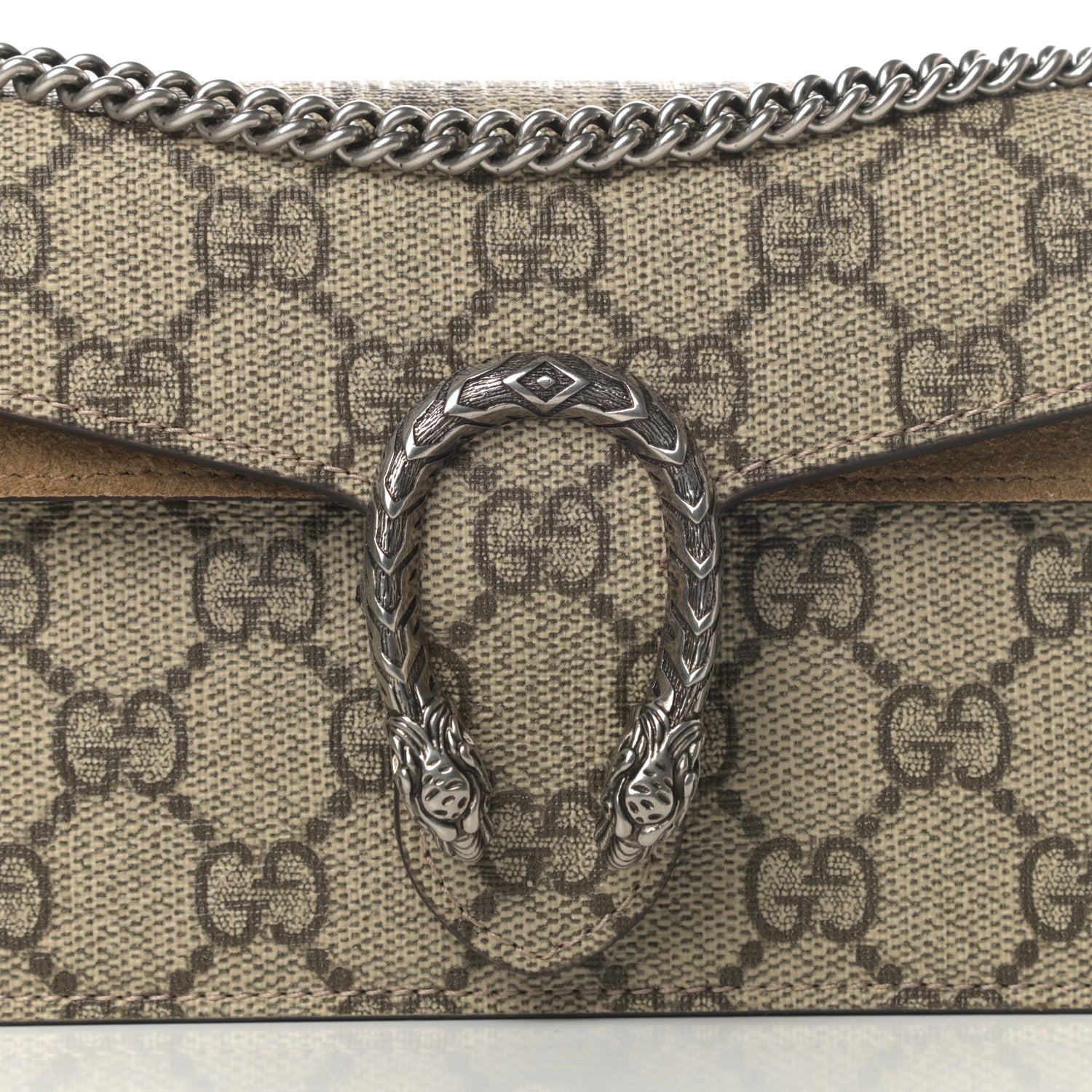 Gucci GG Supreme Monogram Super Mini Dionysus Shoulder Bag Taupe 8 of 11