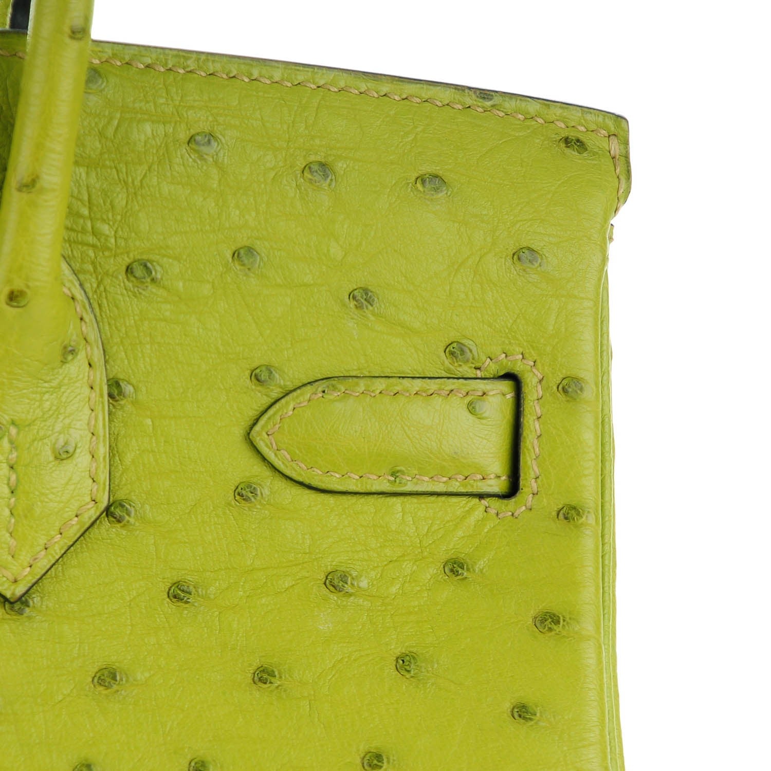 Hermes Ostrich Birkin 30 Vert Anis 25 of 25