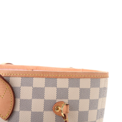 Louis Vuitton Damier Azur Neo Neverfull MM Rose Ballerine 11 of 14