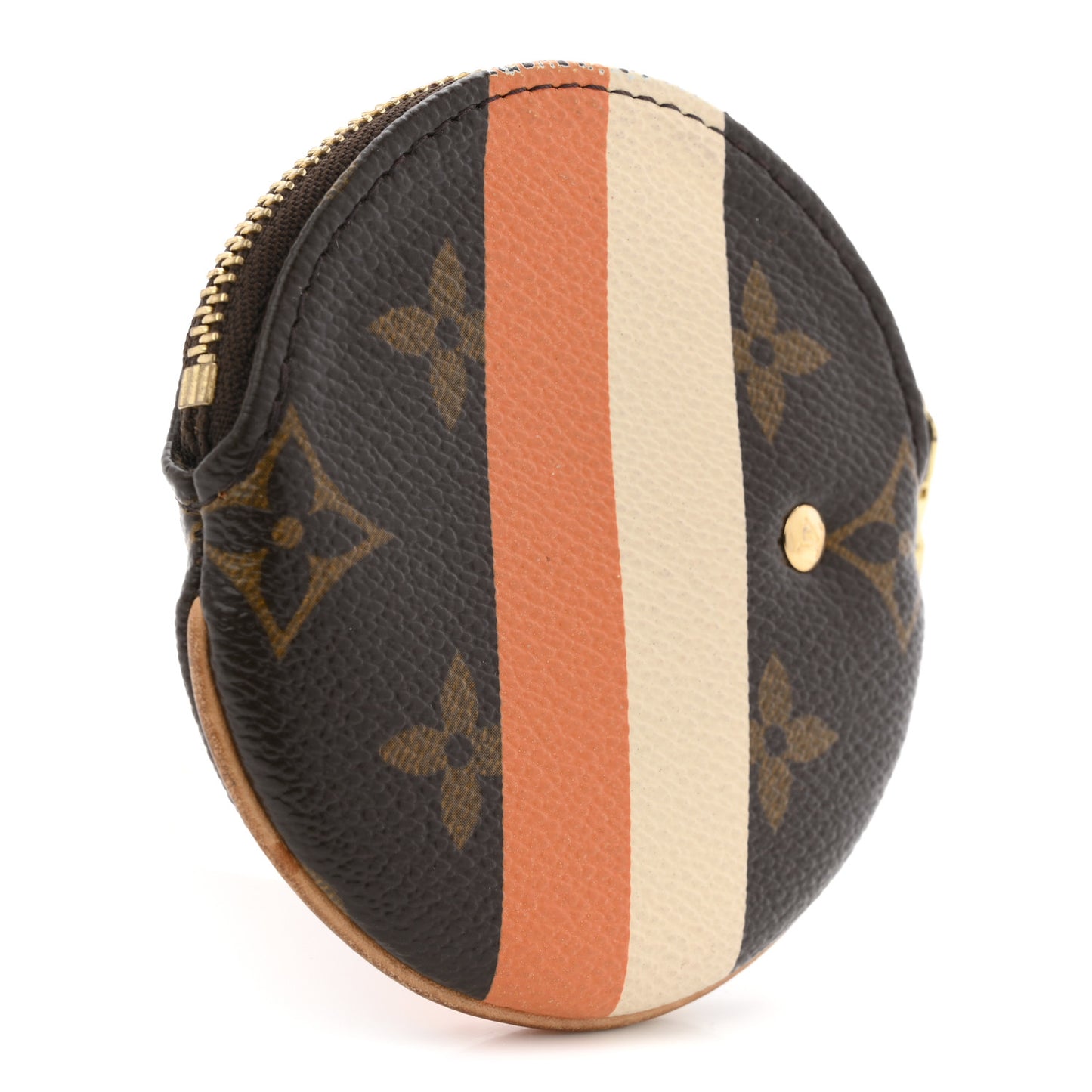 Monogram Groom Round Coin Purse
