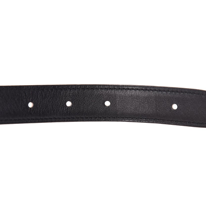 Hermes Swift Epsom 24mm Guilloche H Belt 75 Black Gold 5 of 7