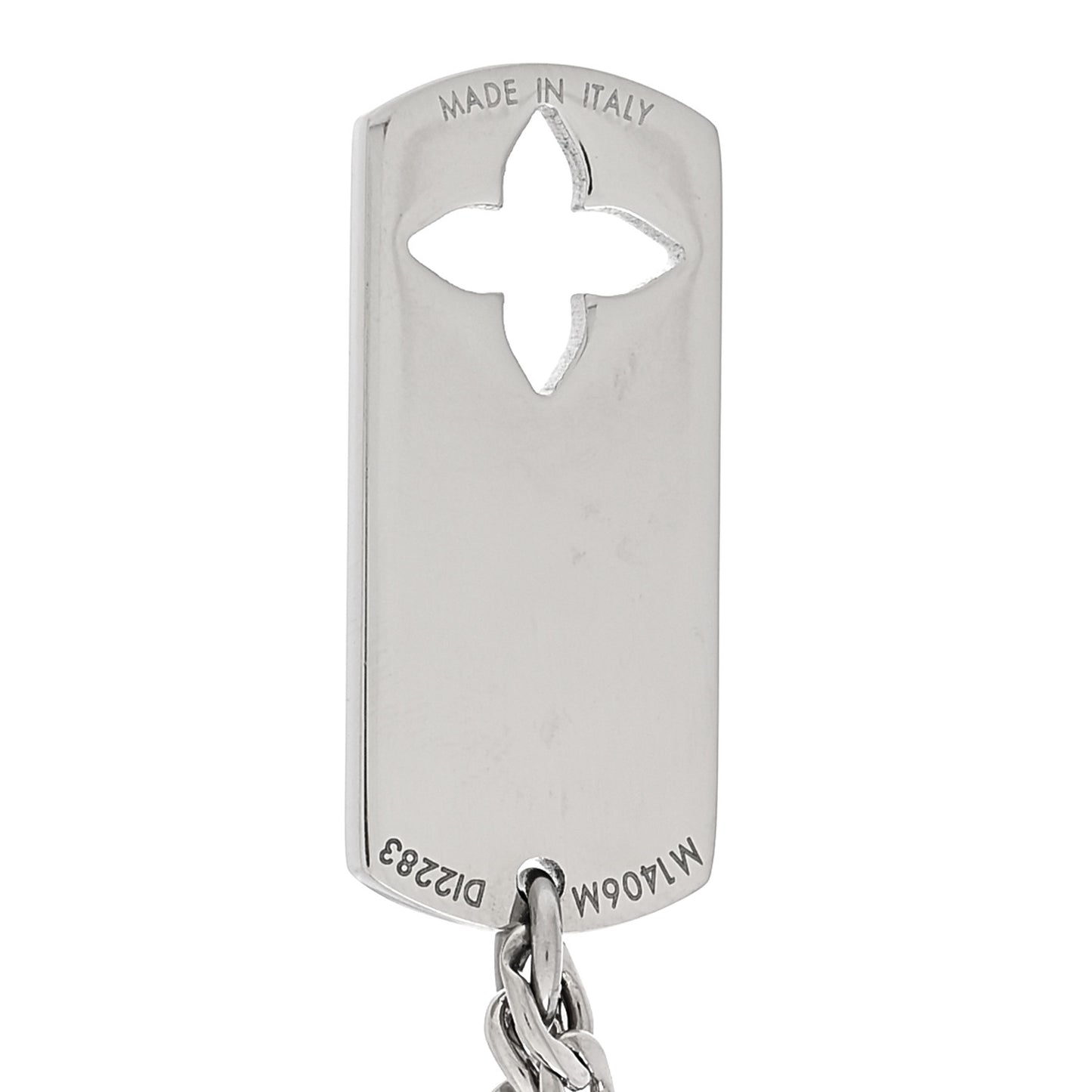 Monogram LV Double Chain Bracelet Silver