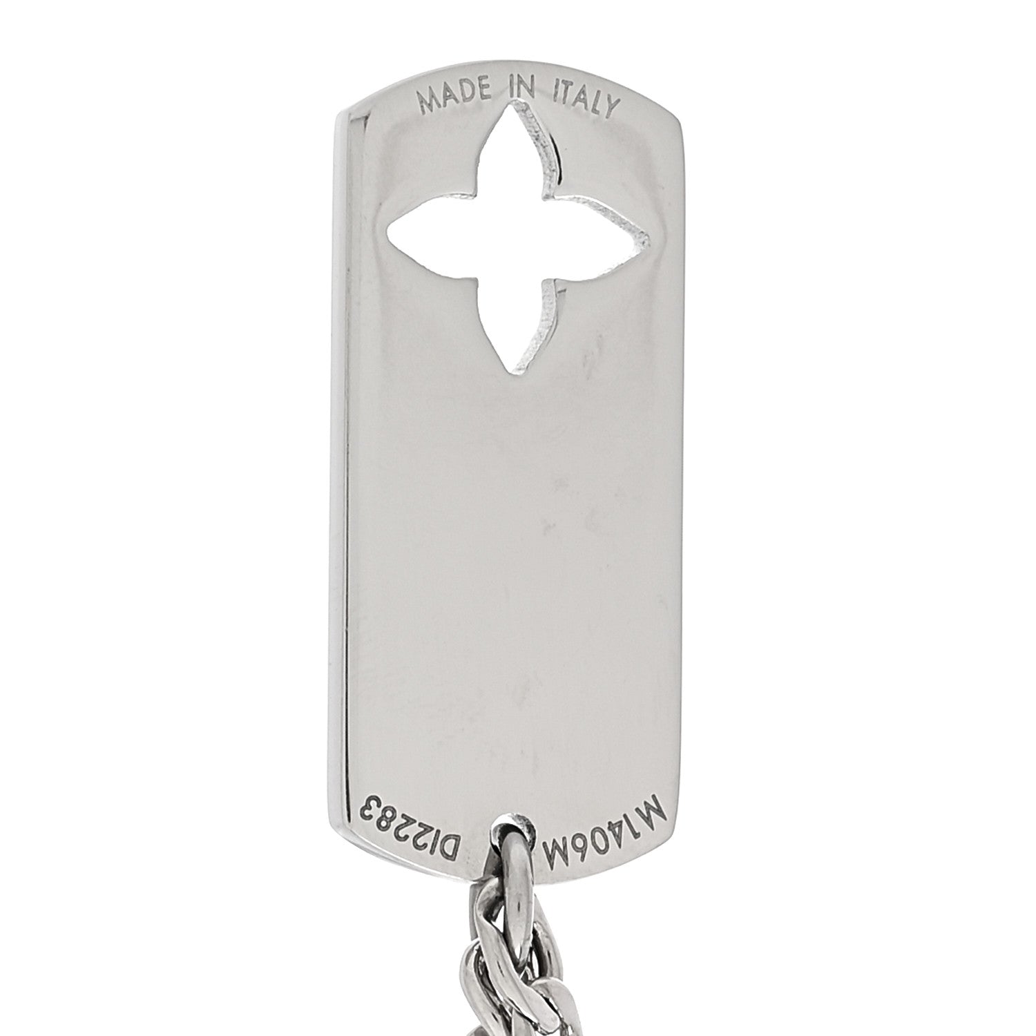 Louis Vuitton Monogram LV Double Chain Bracelet Silver 4 of 4