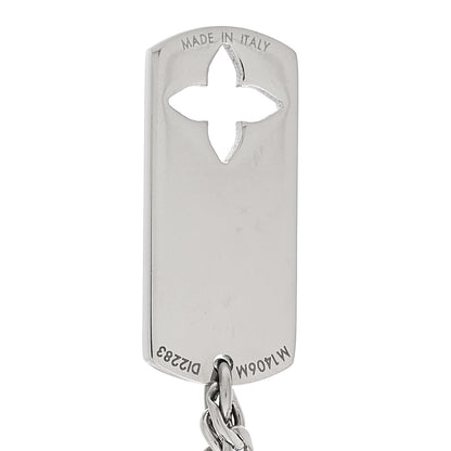 Louis Vuitton Monogram LV Double Chain Bracelet Silver 4 of 4