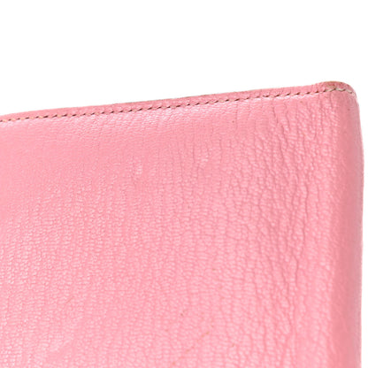 Hermes Chevre Mysore Bearn Gusset Wallet Rose Confetti 11 of 15