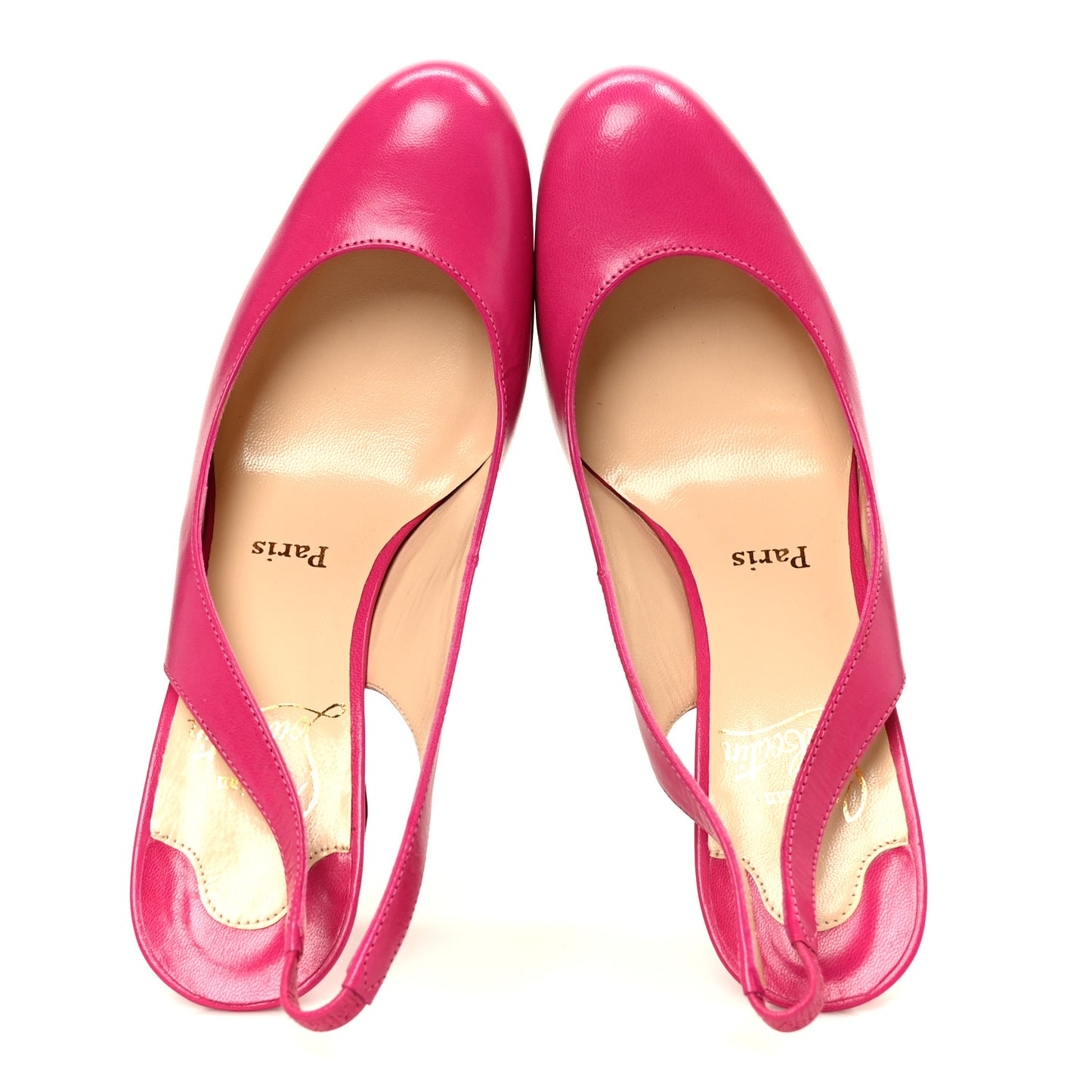 Calfskin Fifi Sling 85 Pumps 37 Hot Pink