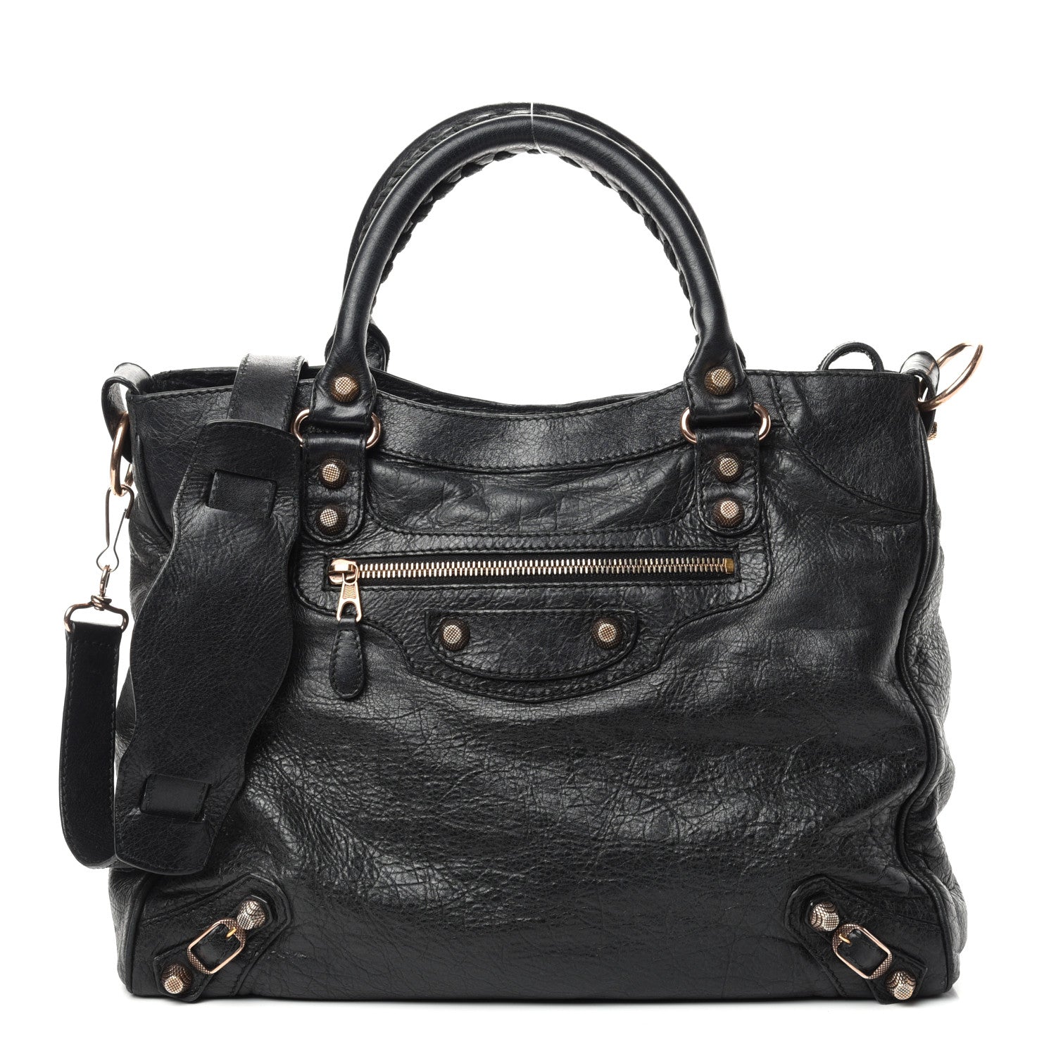 Balenciaga Agneau Giant 12 Rose Gold Hardware Velo Black 1 of 11