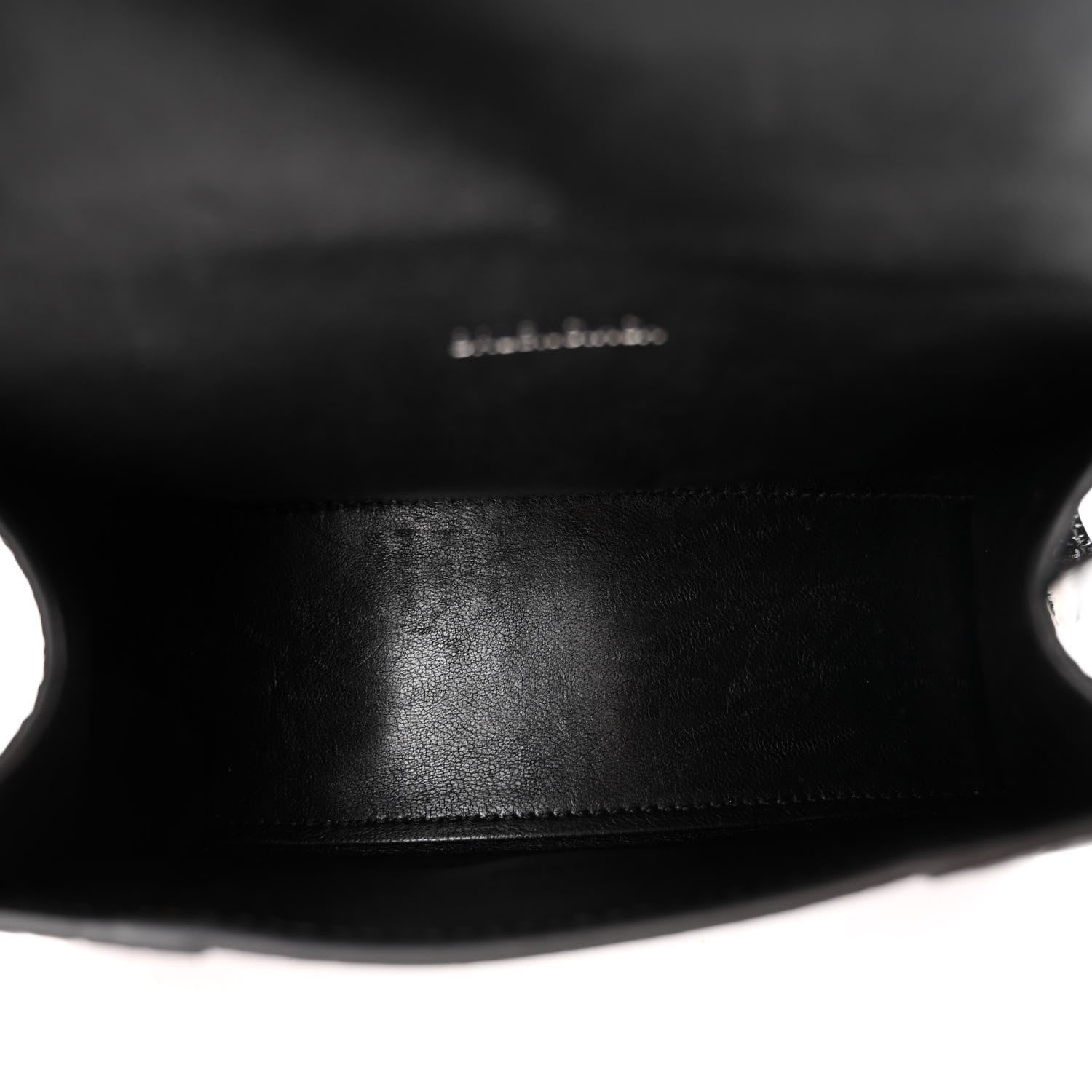 Balenciaga Shiny Calfskin Monochrome Crocodile Embossed Hourglass Top Handle Bag XS Black 5 of 9