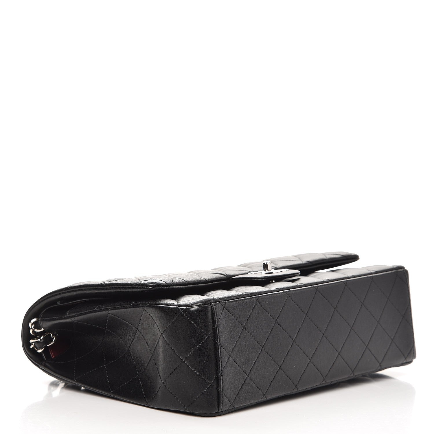 Chanel Lambskin Quilted Maxi Double Flap Black 5 of 8