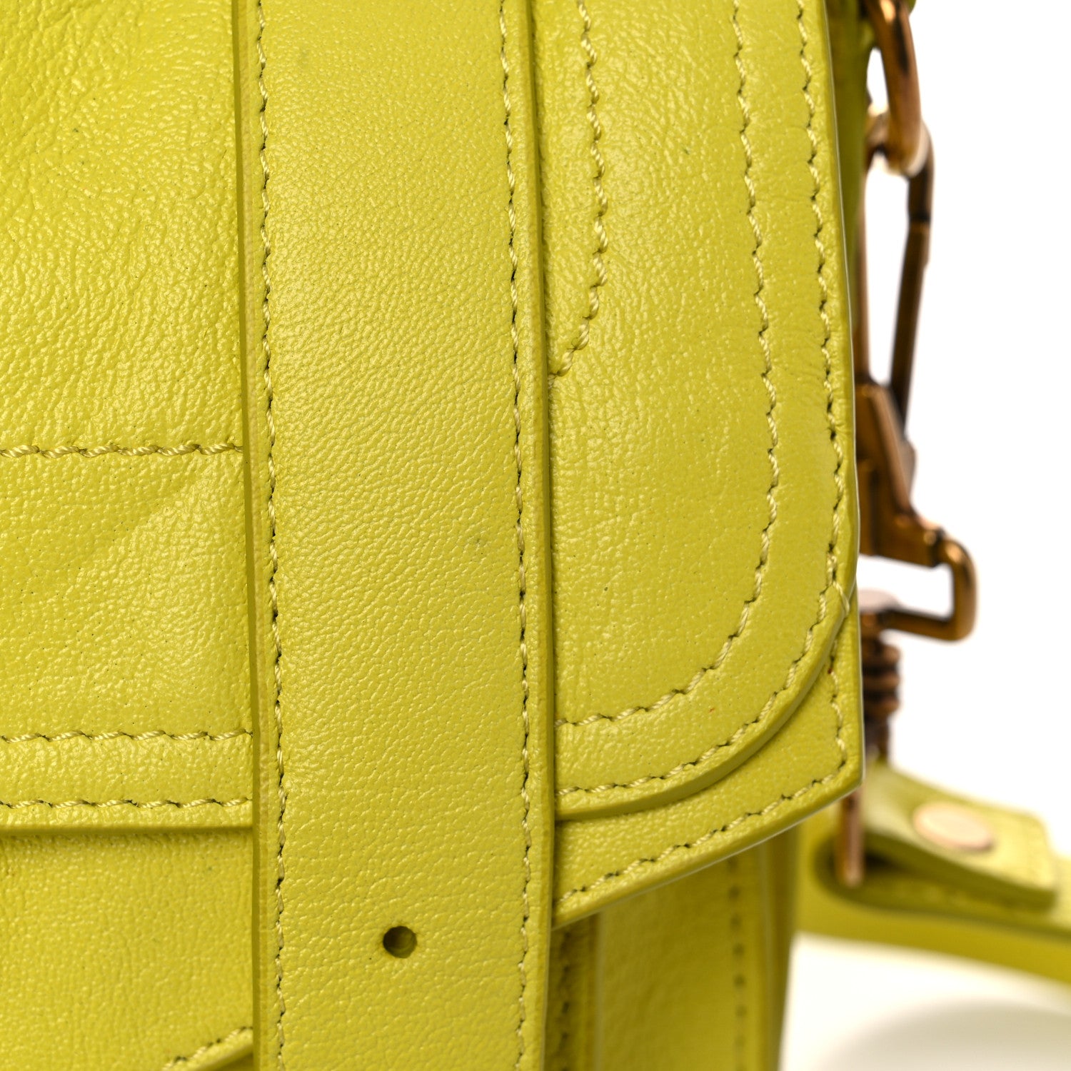 Proenza Schouler Lambskin PS1 Pouch Messenger Lemon 17 of 20