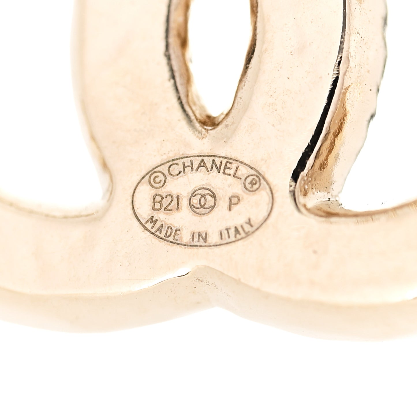 Pearl CC Earrings Gold