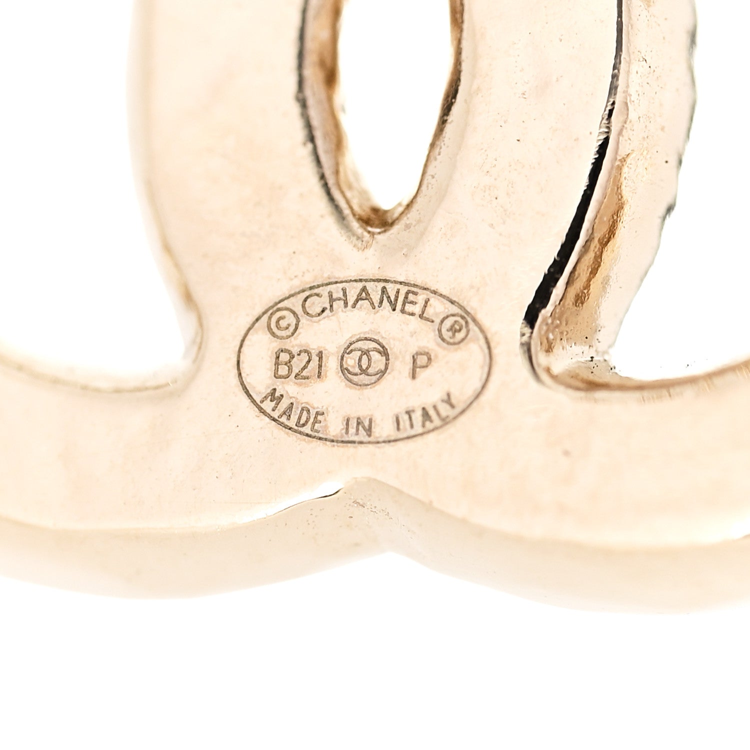 Chanel Pearl CC Earrings Gold 3 of 5