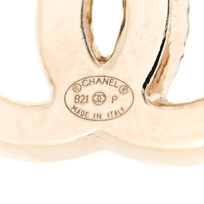 Chanel Pearl CC Earrings Gold 3 of 5