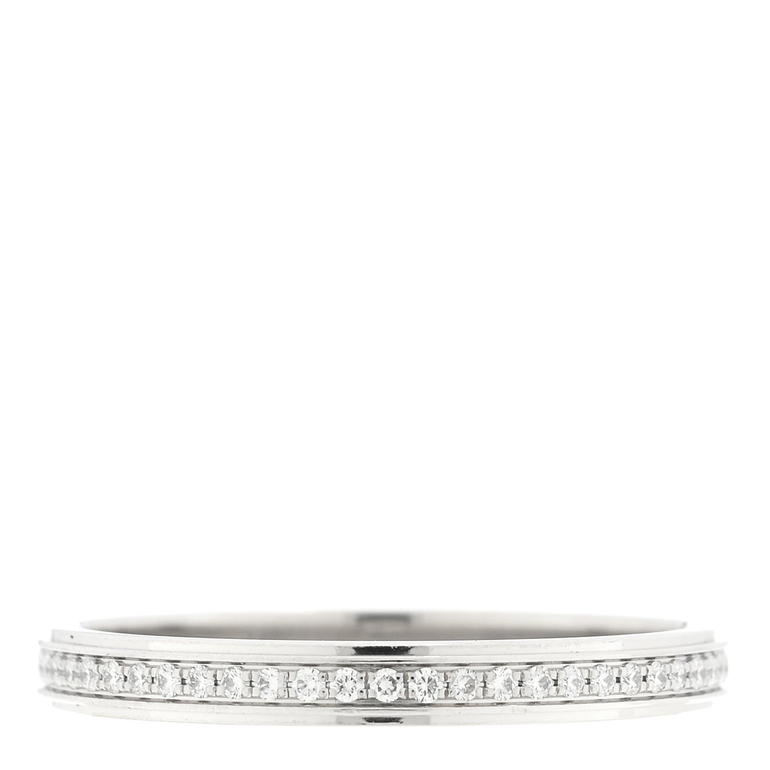 Cartier Platinum Diamond 2.3mm D'Amour Wedding Band Ring 53 6.5 3 of 4