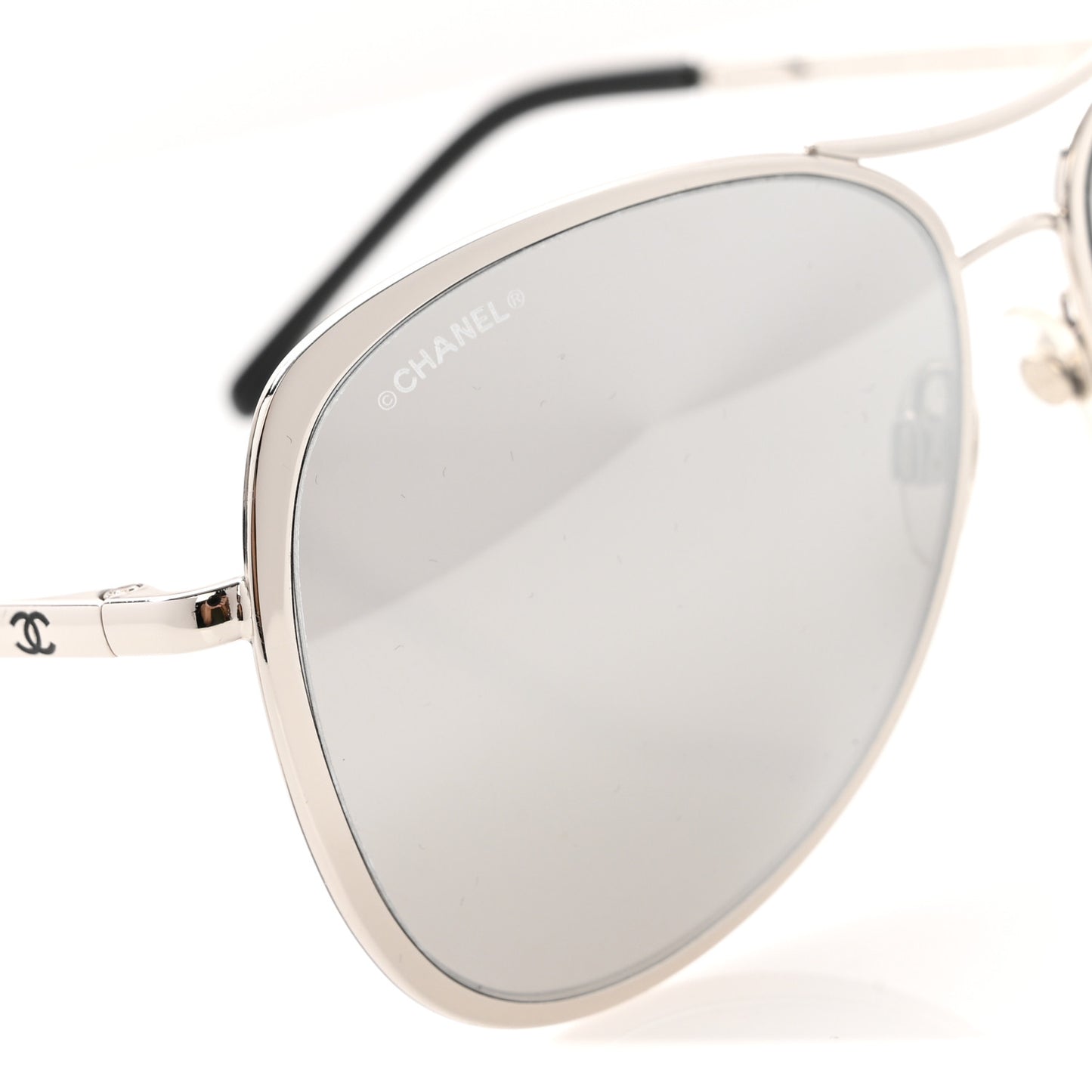 Mirrored Pilot Summer Sunglasses 4223 Silver