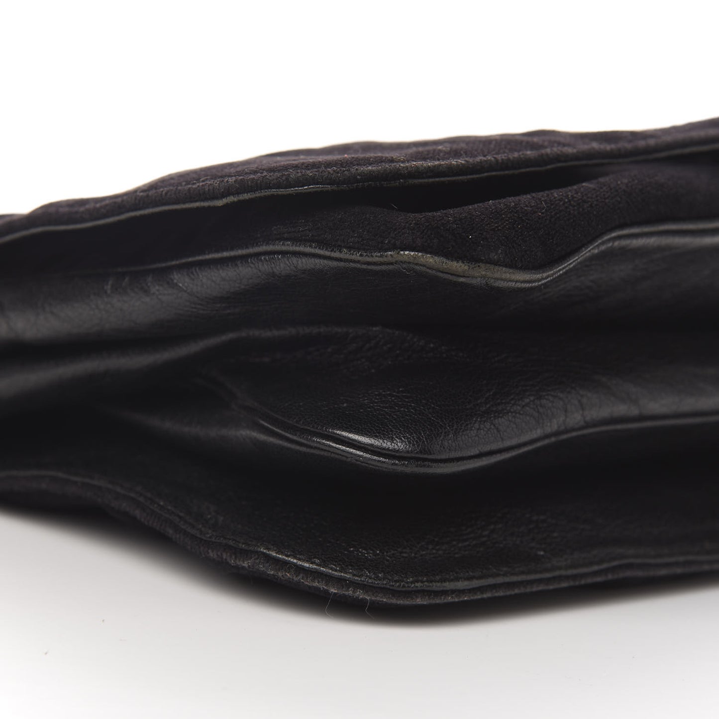 Velvet Web Blondie Medium Shoulder Flap Bag Black White