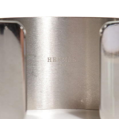 Hermes Palladium Wide Medor Cuff Silver 3 of 5
