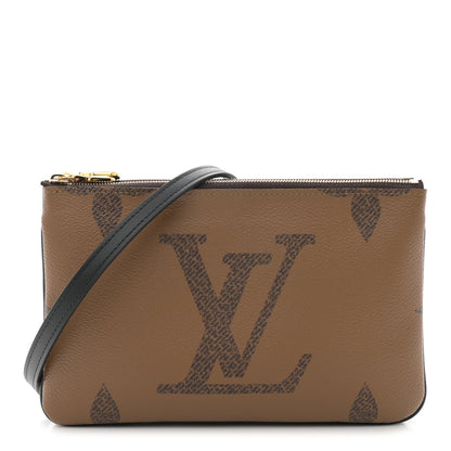 Louis Vuitton Reverse Monogram Giant Double Zip Pochette 1 of 12