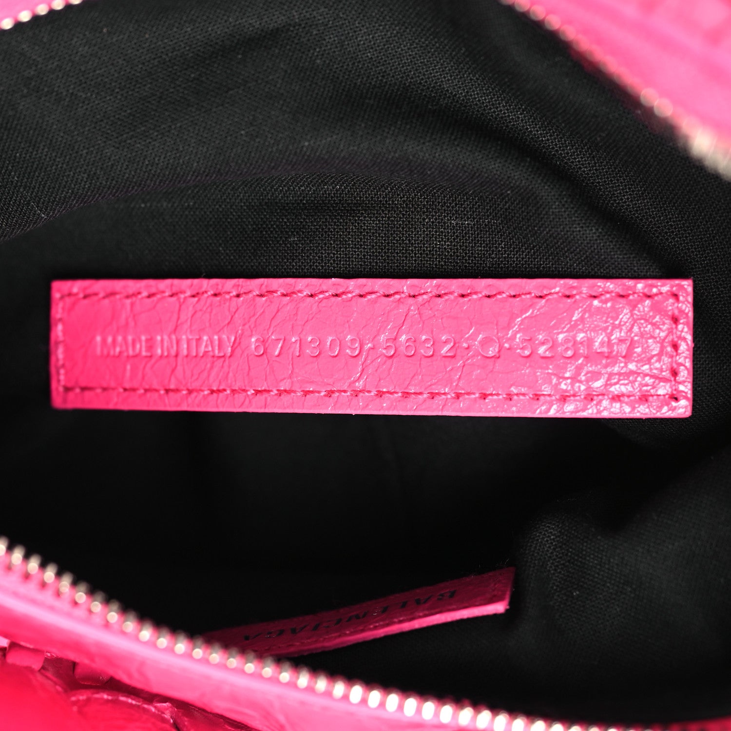 Balenciaga Agneau Arena Le Cagole Shoulder Bag XS Fluo Pink 8 of 11