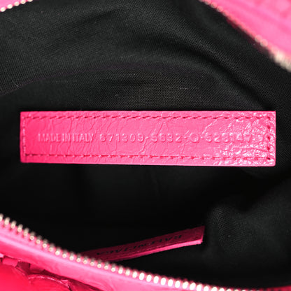Balenciaga Agneau Arena Le Cagole Shoulder Bag XS Fluo Pink 8 of 11