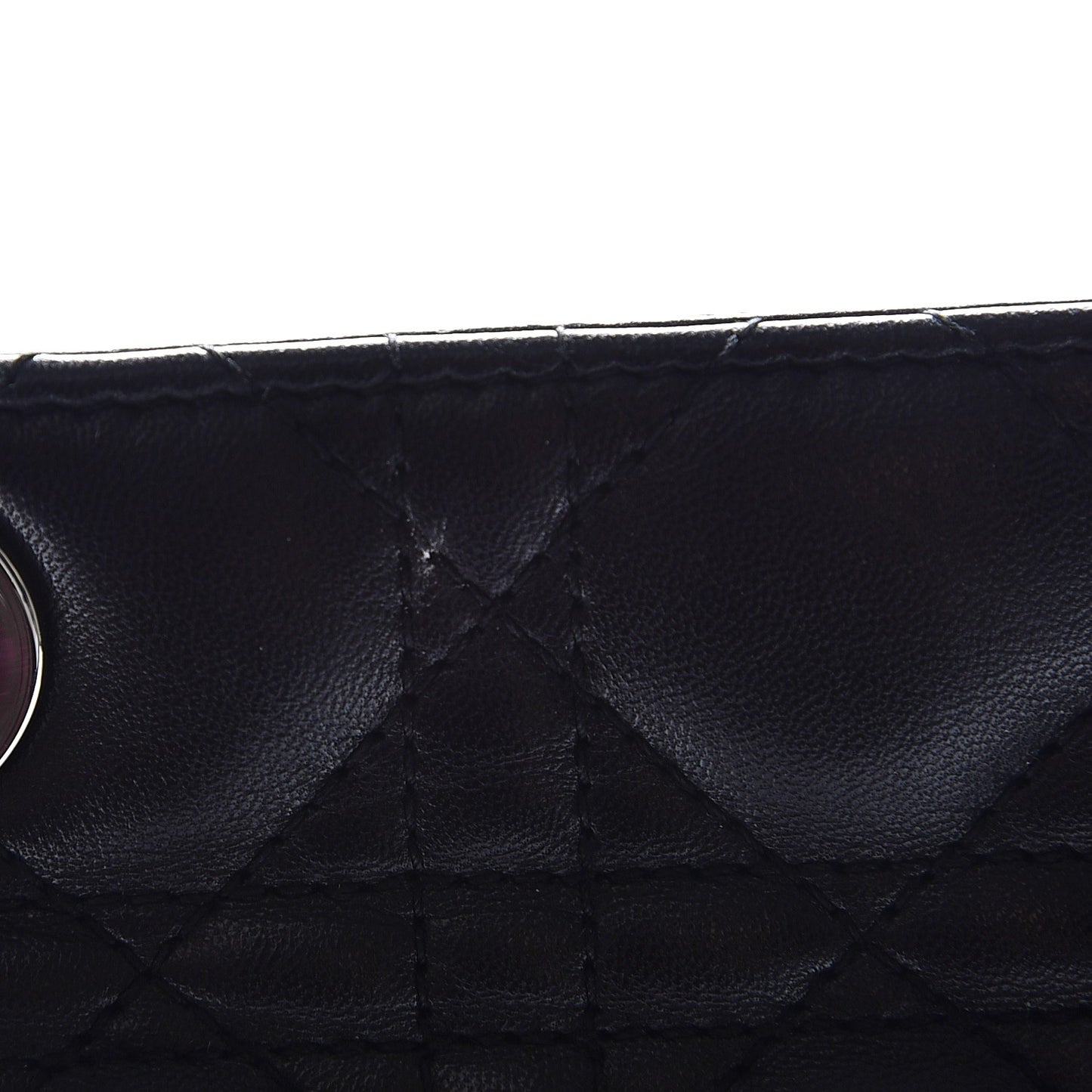 Lambskin Cannage Large Lady Dior Black